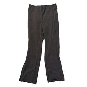 Lululemon Softstreme Ribbed Zip Leg Crop Pants Sz 8 Gray High Rise